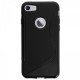 Coque silicone S-Line Noire pour iPhone 6 ou 6S ou 7 ou 8 - Présentation arrière