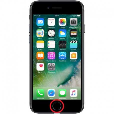 [Réparation] Nappe de Bouton HOME Noire ORIGINALE - iPhone 7 Plus