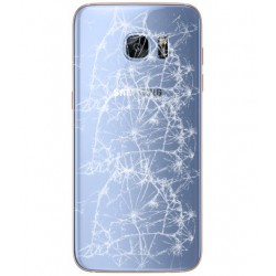 [Réparation] Vitre Arrière ORIGINALE Bleu Corail - SAMSUNG Galaxy S7 Edge - G935F à Caen