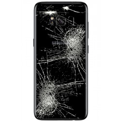 [Réparation] Vitre arrière ORIGINALE Noire Carbone pour SAMSUNG Galaxy S8 - G950F à Caen