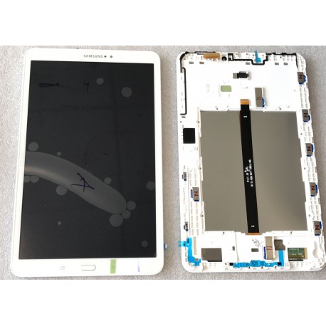Bloc écran ORIGINAL Blanc pour SAMSUNG Galaxy TAB A 2016 - T580 / T585 - Présentation avant / arrière