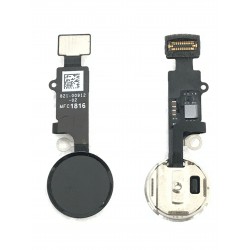 Nappe de bouton HOME Noir de Jais Complète + Touch ID ORIGINAL - iPhone 7 / 7 Plus