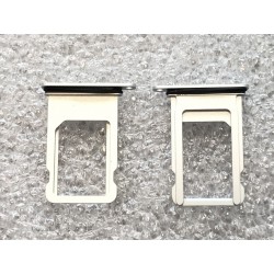 Tiroir de carte sim ORIGINAL - iPhone 7 Plus Argent