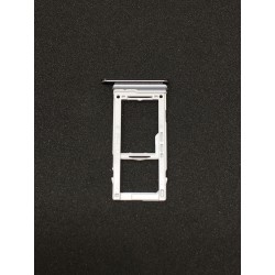 Tiroir de carte double SIM et carte SD Noir Carbone ORIGINAL pour SAMSUNG Galaxy S9+ - G965F - Présentation avant