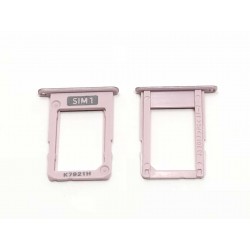 Tiroir de carte sim Rose ORIGINAL pour SAMSUNG Galaxy J3 2017 - J330F - Présentation avant / arrière