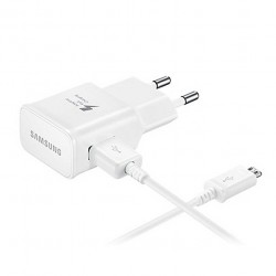 [PACK] Chargeur Secteur Rapide + Câble Micro USB ORIGINAL Blanc - SAMSUNG