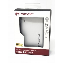 Boîtier Externe 2.5p Transcend StoreJet 25S3 SATA / USB 3.1