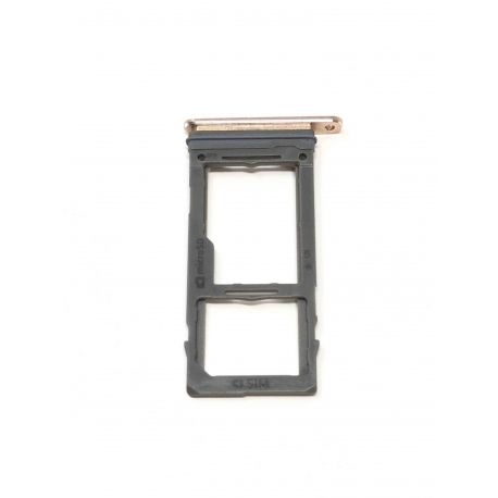 Tiroir de carte sim et carte SD Or Rose ORIGINAL - SAMSUNG Galaxy S9+ / SM-G965F - Présentation Avant