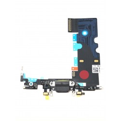 Connecteur de charge de qualité original noir pour iPhone 8 Gris Sidéral - Présentation avant