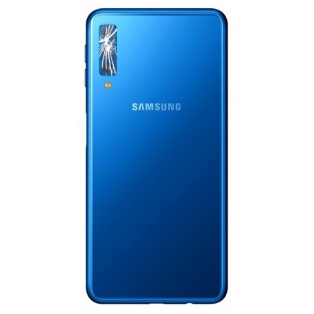 [Réparation] Vitre de caméra arrière ORIGINALE Bleue pour SAMSUNG Galaxy A7 2018 - A750F