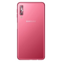 [Réparation] Vitre de caméra arrière ORIGINALE Rose pour SAMSUNG Galaxy A7 2018 - A750F à Caen