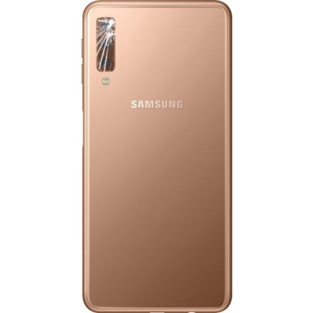 [Réparation] Vitre de caméra arrière ORIGINALE Or pour SAMSUNG Galaxy A7 2018 - A750F
