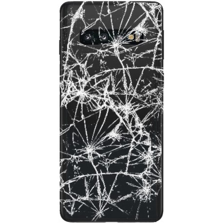 [Réparation] Vitre arrière ORIGINALE Noire Prisme pour SAMSUNG Galaxy S10 - G973F