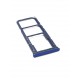 Tiroir de carte double SIM et carte SD Bleu ORIGINAL pour SAMSUNG Galaxy A9 2018 - A920F - Présentation couleur devant
