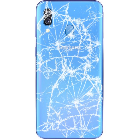[Réparation] Vitre arrière ORIGINALE Bleue pour SAMSUNG Galaxy A40 - A405F à Caen