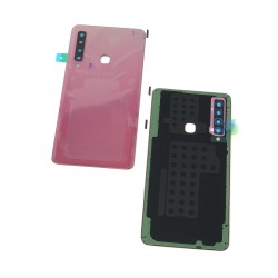 Vitre arrière ORIGINALE Rose pour SAMSUNG Galaxy A9 2018 simple sim - A920F - Présentation avant / arrière