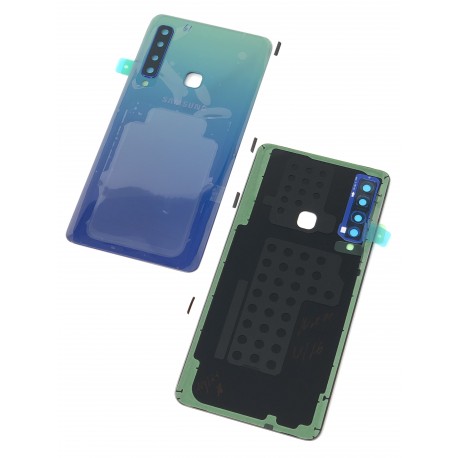 Vitre arrière ORIGINALE Bleue pour SAMSUNG Galaxy A9 2018 double sim - A920F - Présentation avant / arrière