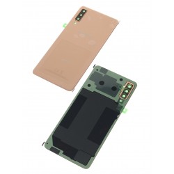 Vitre arrière ORIGINALE Or pour SAMSUNG Galaxy A7 2018 DUOS - A750F - Présentation avant / arrière