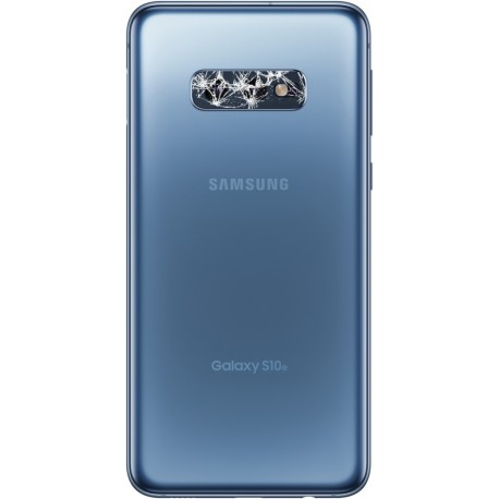 [Réparation] Vitre de caméra arrière ORIGINALE Bleu Prisme pour SAMSUNG Galaxy S10e - G970F à Caen