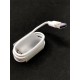 Pack complet chargeur secteur 40W et câble USB Type-C ORIGINAL Blanc de HUAWEI - Présentation du câble USB côté USB
