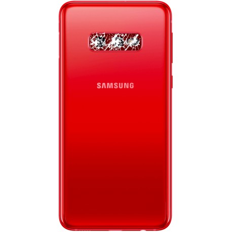 [Réparation] Vitre de caméra arrière ORIGINALE Rouge Cardinal pour SAMSUNG Galaxy S10e - G970F à Caen