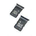 Tiroir de carte double SIM Noir ORIGINAL pour SAMSUNG Galaxy A80 - A805F