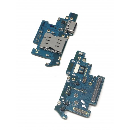 Connecteur de charge / lecteur de carte SIM ORIGINAL pour SAMSUNG Galaxy A80 - A805F - Présentation avant / arrière