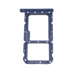 Tiroir de carte double SIM et carte SD bleu ORIGINAL pour HUAWEI P20 Lite - Présentation avant
