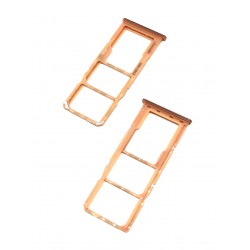 Tiroir de carte double SIM et carte SD Corail ORIGINAL pour SAMSUNG Galaxy A70 - A705F - Présentation avant / arrière