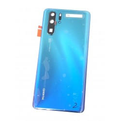 Vitre arrière ORIGINALE Bleu Aurore pour HUAWEI P30 Pro - Présentation avant