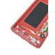 Bloc écran complet ORIGINAL Rouge Cardinal pour SAMSUNG Galaxy S10+ - G975F - Présentation arrière bas