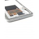 Châssis intermédiaire ORIGINAL avec contour Blanc pour SAMSUNG Galaxy A50 - A505F - Présentation châssis en haut