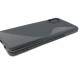 Coque silicone S-Line noire pour SAMSUNG Galaxy A41 - A415F - Présentation du côté gauche