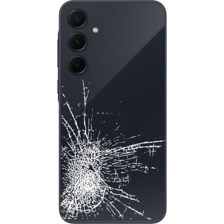 [Réparation] Vitre arrière ORIGINALE Bleu Nuit pour SAMSUNG Galaxy A35 5G - A356B à Caen