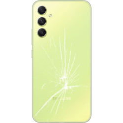 [Réparation] Vitre arrière ORIGINALE Jaune / Lime pour SAMSUNG Galaxy A34 5G - A346B à Caen