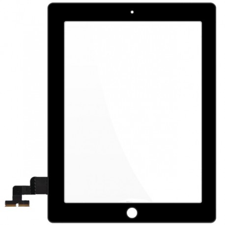 Vitre Tactile ORIGINALE Noire + adhésifs - iPad 2