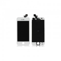 [PACK] Bloc Avant ORIGINAL Blanc + Coque Arrière Blanche - iPhone 5