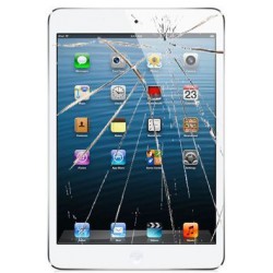 [Réparation] Vitre Tactile ORIGINALE Blanche + Adhésifs - iPad Mini 2 à Caen