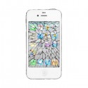 [Réparation] Vitre Tactile Blanche + Bouton HOME + Adhésifs - iPhone 3GS