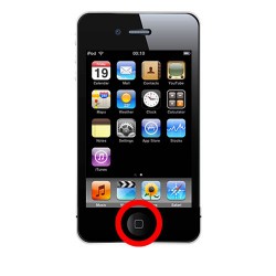 [Réparation] Bouton HOME Complet Noir - iPhone 4S à Caen