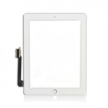 Vitre tactile blanche de qualité supérieure avec adhésifs pour iPad 3 ou iPad 4 - Présentation avant