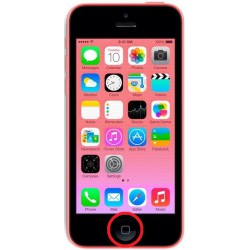 [Réparation] Bouton HOME Complet ORIGINAL - iPhone 5C à Caen