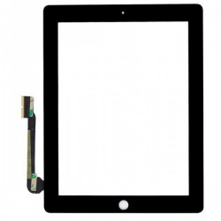 Vitre tactile noire de qualité supérieure avec adhésifs pour iPad 3 ou iPad 4