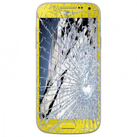[Réparation] Bloc Avant ORIGINAL Jaune - SAMSUNG Galaxy S4 Mini - i9195