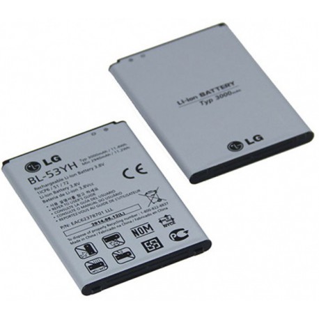 Batterie ORIGINALE BL-53YH pour LG G3 - D855 - Présentation avant / arrière