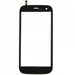 Vitre Tactile Noire + Adhésifs - WIKO Darknight