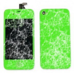[Réparation] [KIT] Bloc Avant Compatible Vert / Vitre Arrière Verte - iPhone 4 à Caen