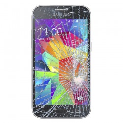 [Réparation] Vitre Tactile ORIGINALE Grise Foncée + Adhésifs - SAMSUNG Galaxy CORE Prime - G360F à Caen