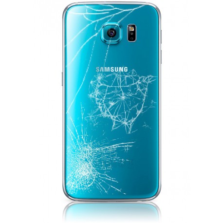 Forfait Réparation Vitre Arrière ORIGINALE Bleue - SAMSUNG Galaxy S6 - G920F