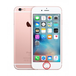 [Réparation] Nappe de Bouton HOME Blanc / Or Rose ORIGINALE - iPhone 6S à Caen